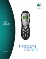 Preview for 1 page of Logitech Harmony 610 User Manual