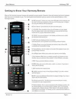 Предварительный просмотр 4 страницы Logitech Harmony 785 User Manual