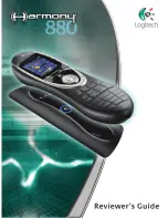 Logitech Harmony 880 Guide Manual предпросмотр