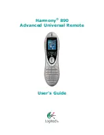 Logitech Harmony 890 User Manual preview