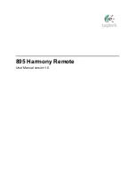 Logitech Harmony 895 User Manual предпросмотр