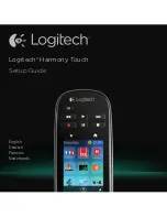 Предварительный просмотр 1 страницы Logitech Harmony Touch Setup Manual