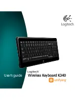 Предварительный просмотр 1 страницы Logitech K340 - Wireless Keyboard User Manual