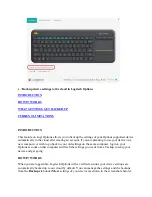 Preview for 14 page of Logitech K400 Plus Frequently Asked Questions Manual