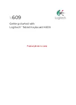 Preview for 1 page of Logitech k609 Getting Started