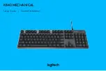 Preview for 1 page of Logitech K840 Setup Manual