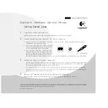 Preview for 1 page of Logitech M-RR67A Getting Started Manual