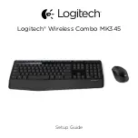 Logitech MK345 Setup Manual предпросмотр