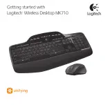 Предварительный просмотр 1 страницы Logitech MK710 Getting Started