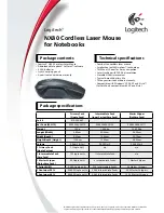 Preview for 2 page of Logitech NX80 Specifications