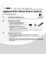 Предварительный просмотр 3 страницы Logitech Pilot Wheel Mouse Optical Getting Started Manual