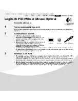 Предварительный просмотр 27 страницы Logitech Pilot Wheel Mouse Optical Getting Started Manual