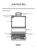 Предварительный просмотр 3 страницы Logitech PRO FOLIO SLIM Complete Setup Manual