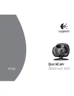 Предварительный просмотр 1 страницы Logitech Quickcam ClickSmart 420 Setup Manual