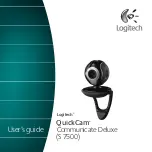 Logitech QuickCam Communicate Deluxe S7500 User Manual preview