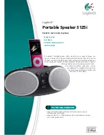 Preview for 1 page of Logitech S125i Specifications