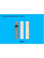 Logitech SPOTLIGHT Setup Manual предпросмотр