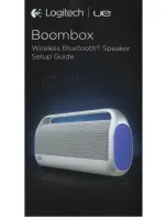 Logitech ue boombox Setup Manual предпросмотр