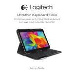 Logitech Ultrathin Keyboard Folio Setup Manual предпросмотр