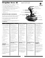 Preview for 1 page of Logitech WingMan Force 3D Quick Start Manual