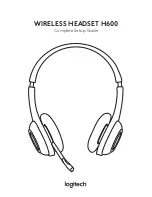 Предварительный просмотр 1 страницы Logitech Wireless Headset H600 Setup Manual