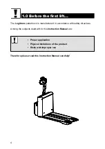 Предварительный просмотр 4 страницы logitrans PANTHER MAXI AC Manual