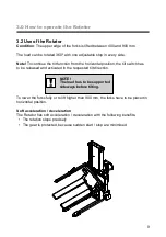 Preview for 9 page of logitrans ROTATOR ELFR Manual