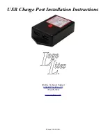 Предварительный просмотр 1 страницы Logo Lites USB Charge Port Installation Instructions Manual