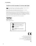 Предварительный просмотр 2 страницы Logosol LM410 User Manual