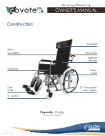 Loh Medical COYOTER Owner'S Manual preview