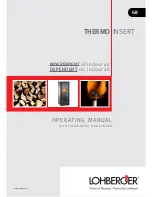 Preview for 1 page of LOHBERGER THermo Insert DEPENDENT Operating Manual With Installation Instructions