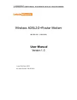 Предварительный просмотр 1 страницы lohuis networks LH200DRG User Manual