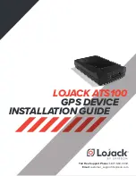 LoJack ATS100 Installation Manual предпросмотр