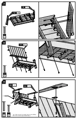 Preview for 4 page of Loll Designs Adirondack Bench Assembly Instructions