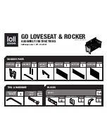 Loll Designs GO LOVESEAT & ROCKER Assembly Instructions preview