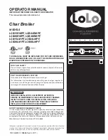 Предварительный просмотр 1 страницы LoLo LCB15LMPF Operator'S Manual