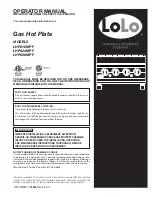 LoLo LHP212MPF Operator'S Manual предпросмотр