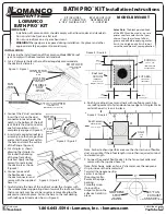 Предварительный просмотр 1 страницы Lomanco Bath Pro BRV34KIT Installation Instructions