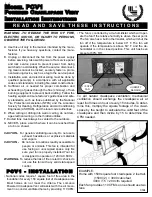 Preview for 1 page of Lomanco PCV1 Installation Instructions