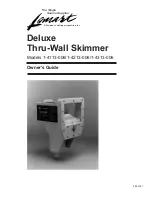 Lomart Deluxe Thru-Wall Skimmer 1-4113-006 Owner'S Manual preview