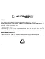 Preview for 22 page of Lombardini 11 LD 625-3 Use And Maintenance