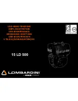 Lombardini 15 LD 500 Use And Maintenance preview