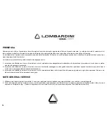 Preview for 14 page of Lombardini LDW 1204 Use Maintenance And Consumer Information