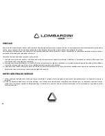 Preview for 16 page of Lombardini LDW 1204 Use Maintenance And Consumer Information