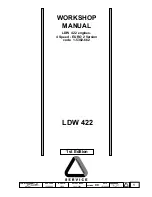 Lombardini LDW 422 SERIES Workshop Manual preview