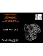 Preview for 1 page of Lombardini LDW 442 CRS Use And Maintenance