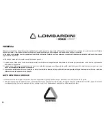 Preview for 14 page of Lombardini LDW 442 CRS Use And Maintenance