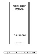 Lombardini LGA 280 OHC Series Manual preview