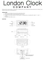 Предварительный просмотр 1 страницы London Clock 2389042 Installation