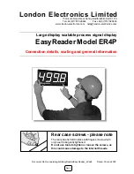 London Electronics EasyReader ER4P Instruction Manual предпросмотр